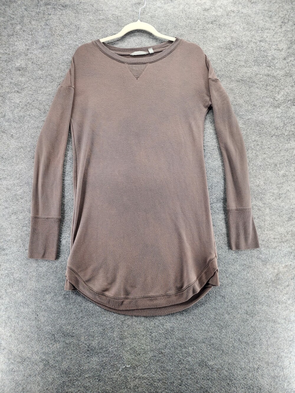 Athleta Shirt Womens Small Brown Long Sleeve Activewear